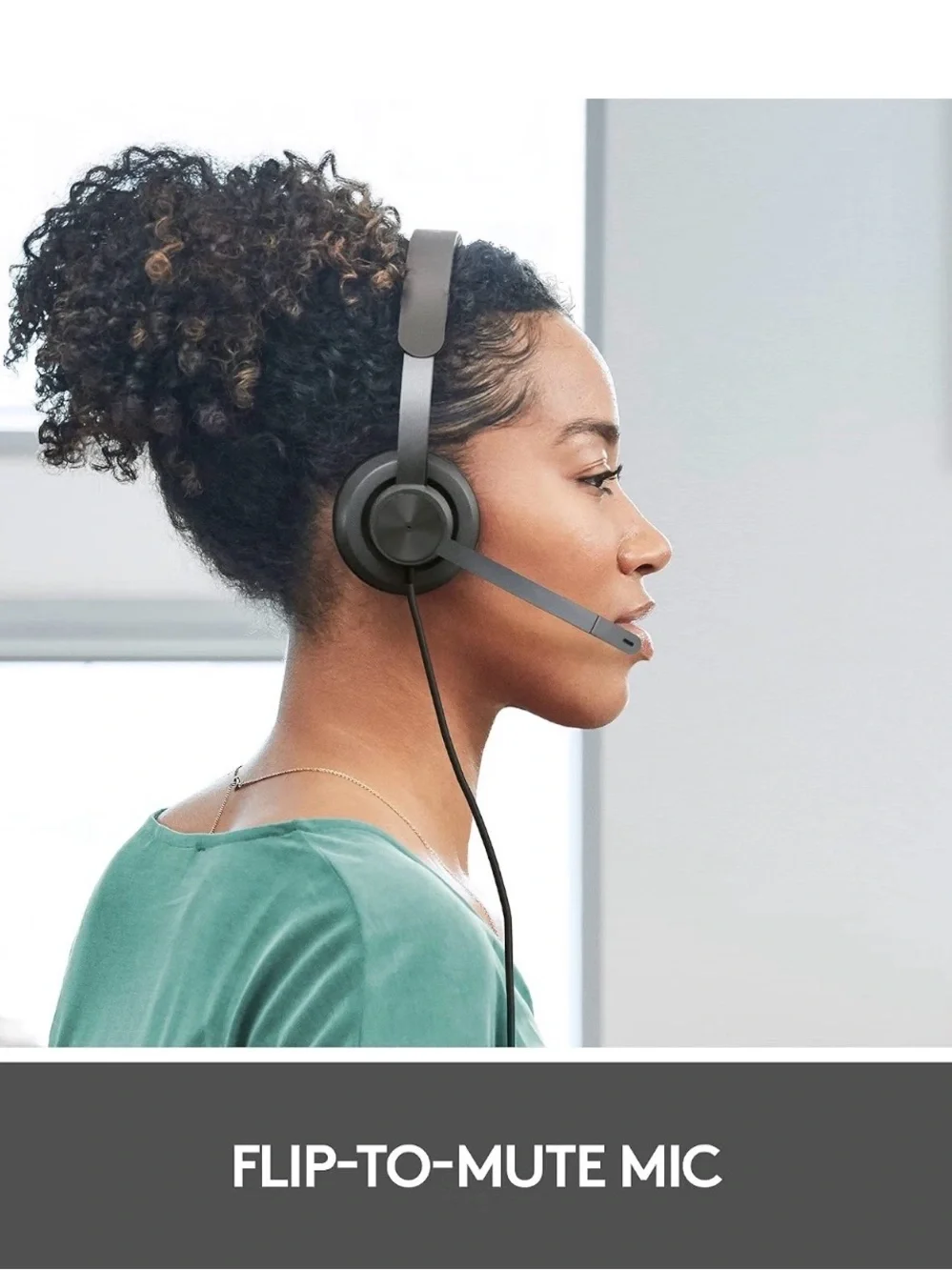 Black Wired On-Ear Headphones with Carry Pouch